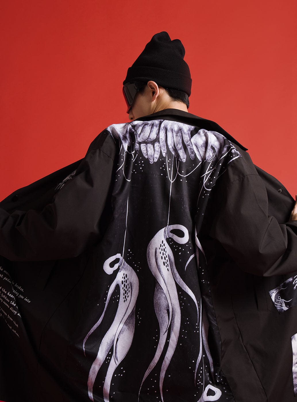 UNDER20 × MIN ZENG SOME MEMORIES OF DEATH Trench Coat, premium urban and streetwear designers apparel on PROJECTISR.com, UNDER20