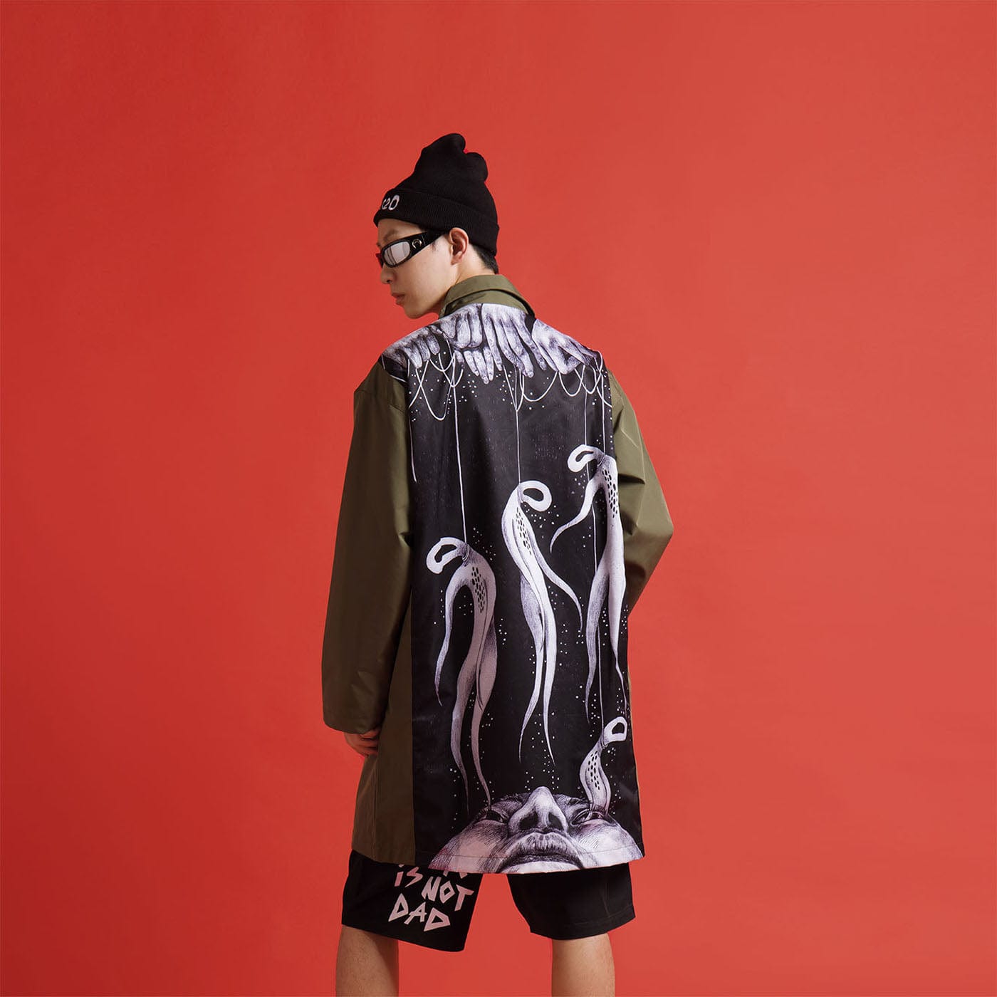 UNDER20 × MIN ZENG SOME MEMORIES OF DEATH Trench Coat, premium urban and streetwear designers apparel on PROJECTISR.com, UNDER20