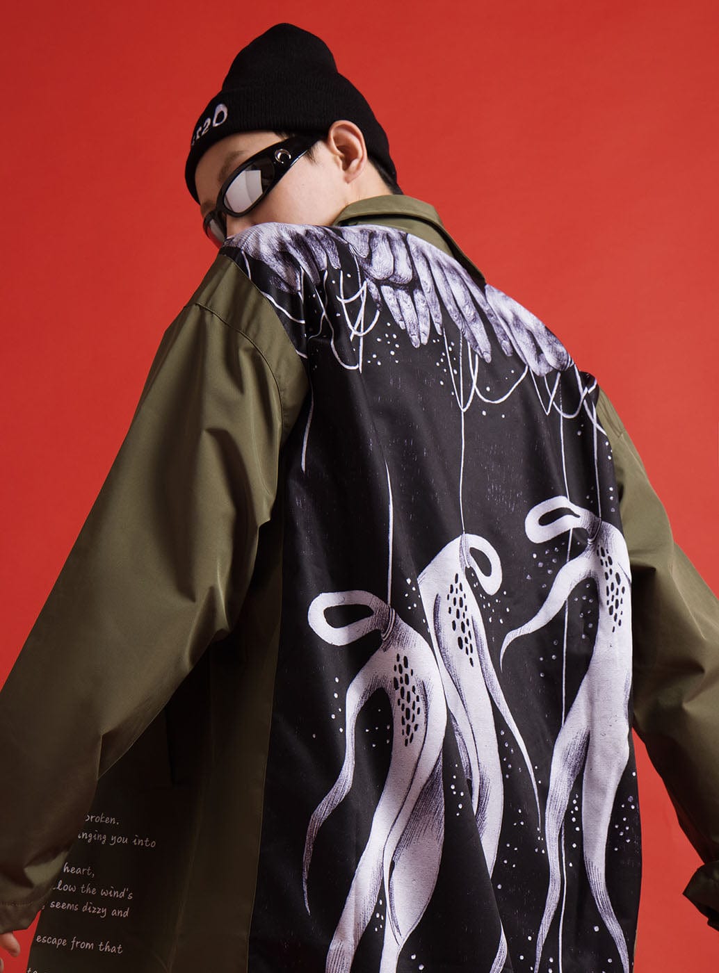 UNDER20 × MIN ZENG SOME MEMORIES OF DEATH Trench Coat, premium urban and streetwear designers apparel on PROJECTISR.com, UNDER20