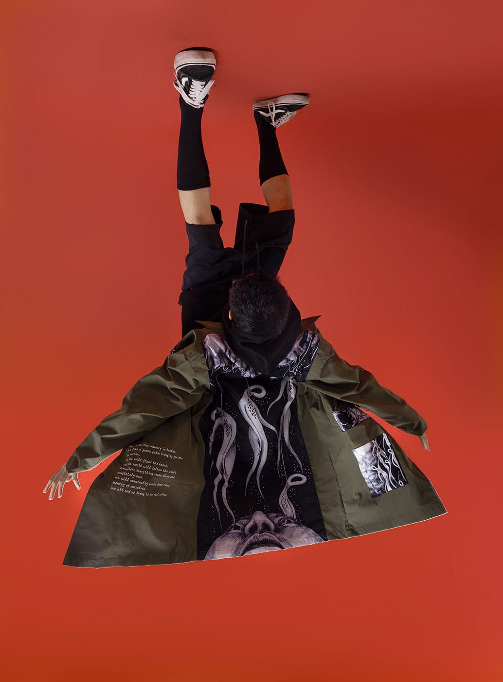 UNDER20 × MIN ZENG SOME MEMORIES OF DEATH Trench Coat, premium urban and streetwear designers apparel on PROJECTISR.com, UNDER20