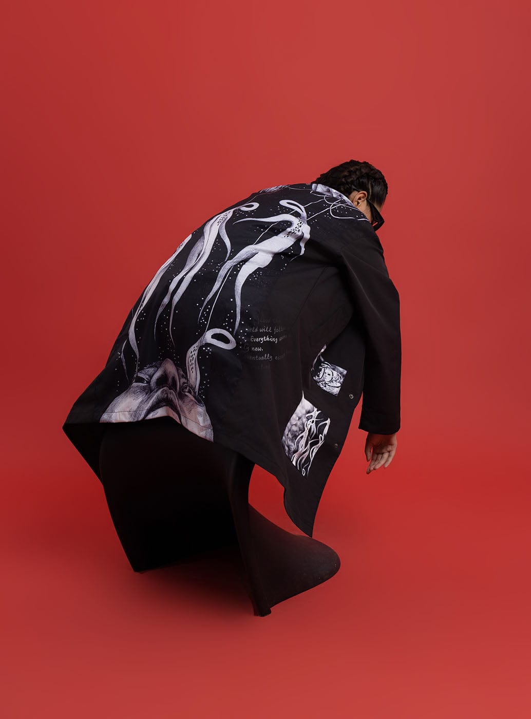 UNDER20 × MIN ZENG SOME MEMORIES OF DEATH Trench Coat, premium urban and streetwear designers apparel on PROJECTISR.com, UNDER20