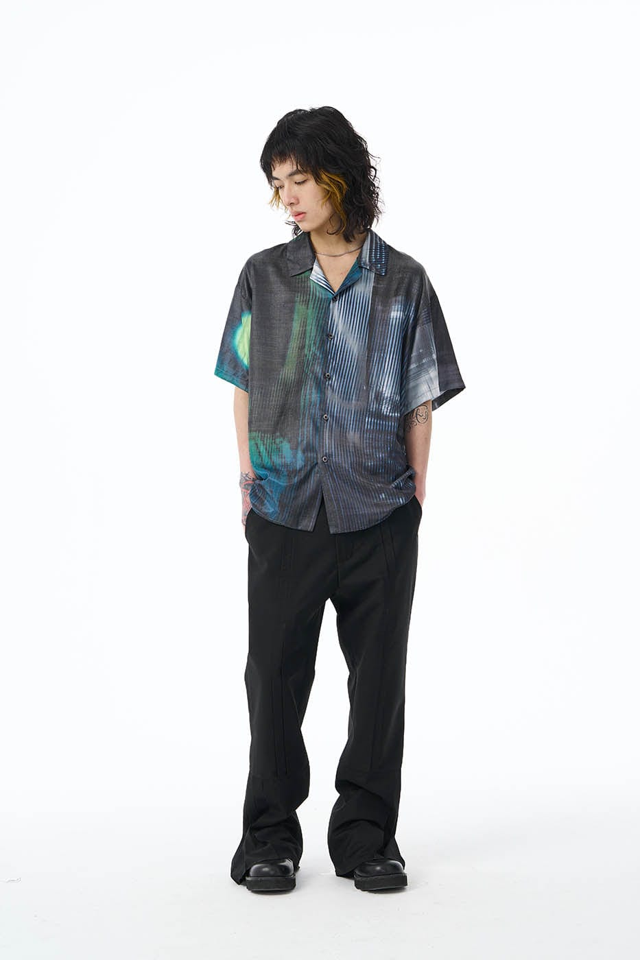 EPIC POETRY Time Travel Abstract Half Shirt, premium urban and streetwear designers apparel on PROJECTISR.com, EPIC POETRY