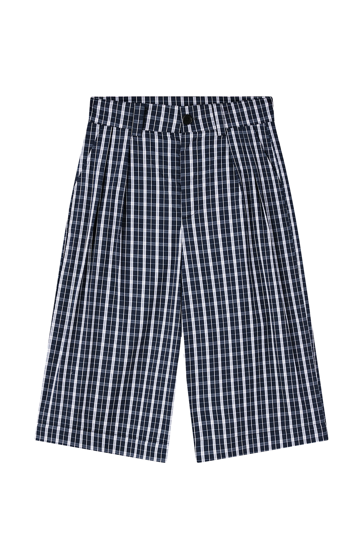FMACM Detachable Plaid Straight-Leg Pants