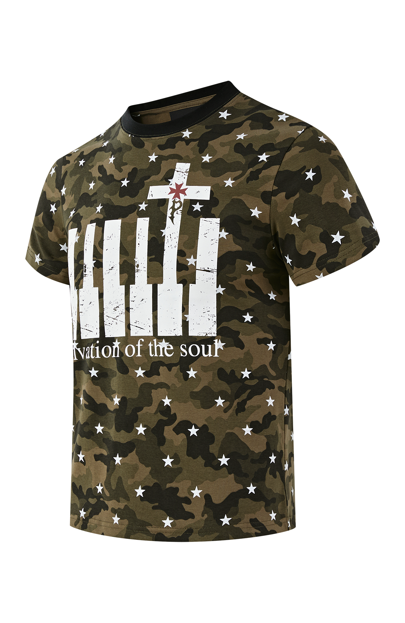 PASET Star Camo Cross Graphic Tee