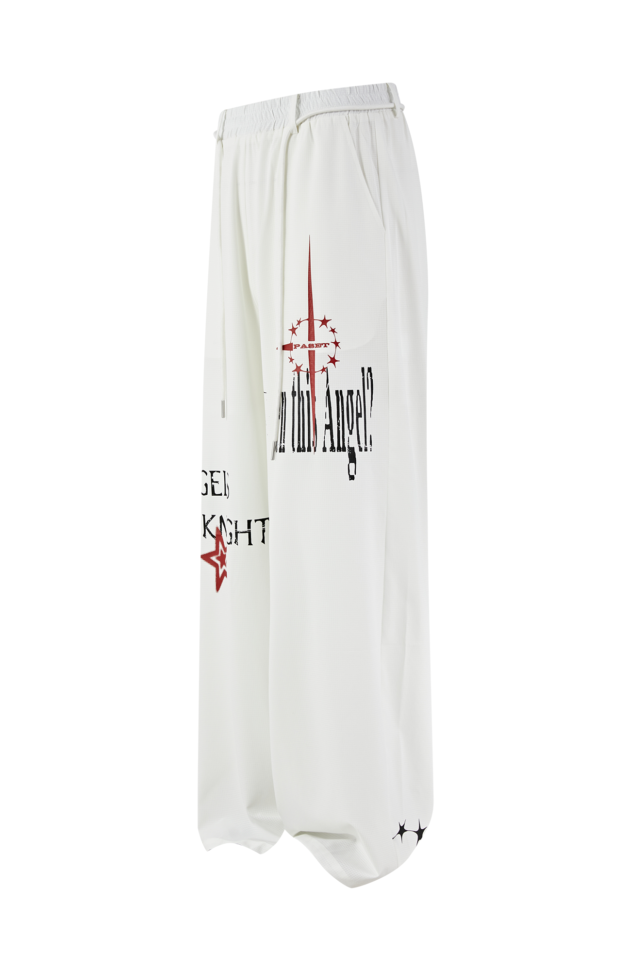 PASET Star Graphic Wide-Leg Pants