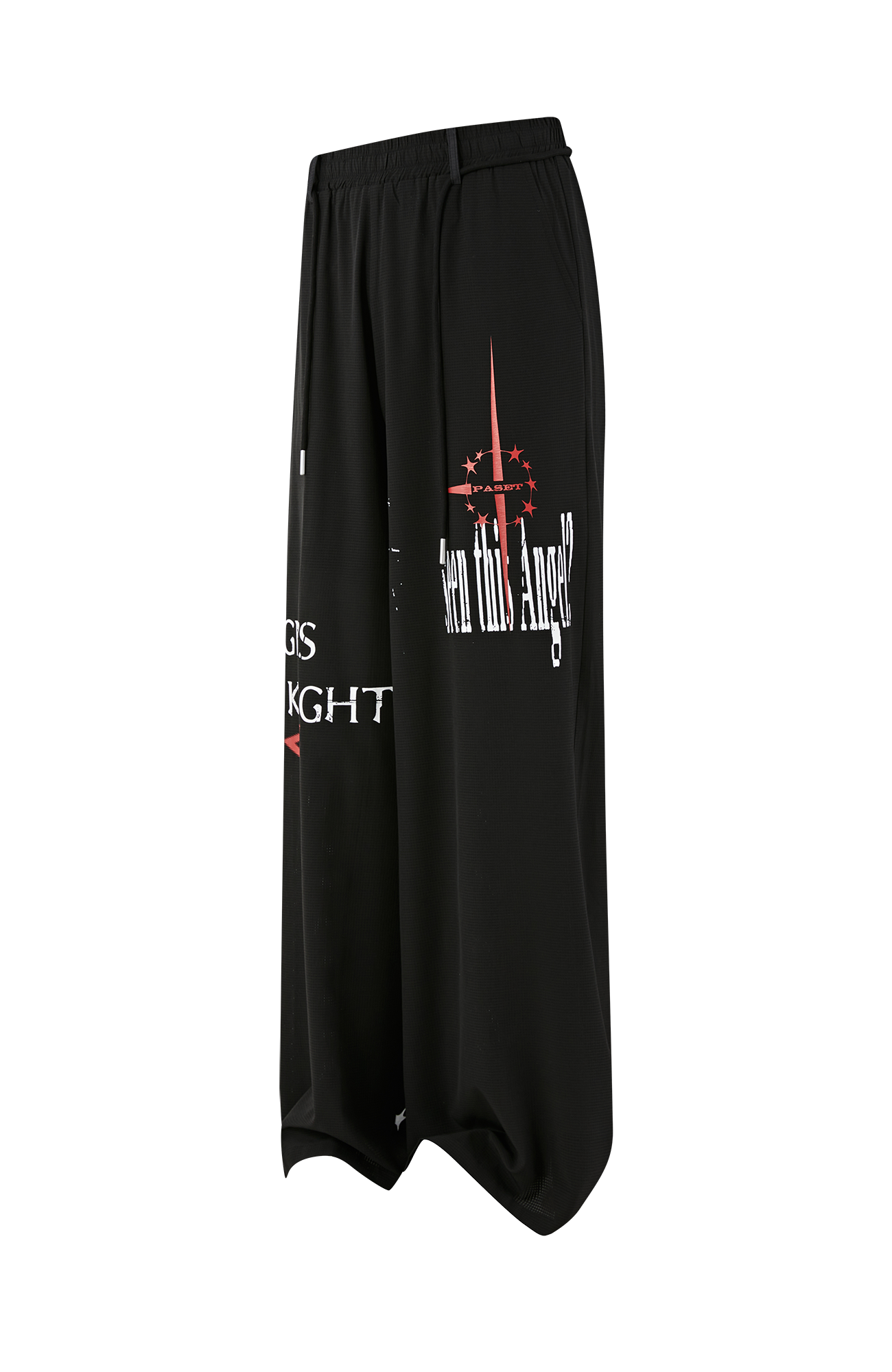 PASET Star Graphic Wide-Leg Pants