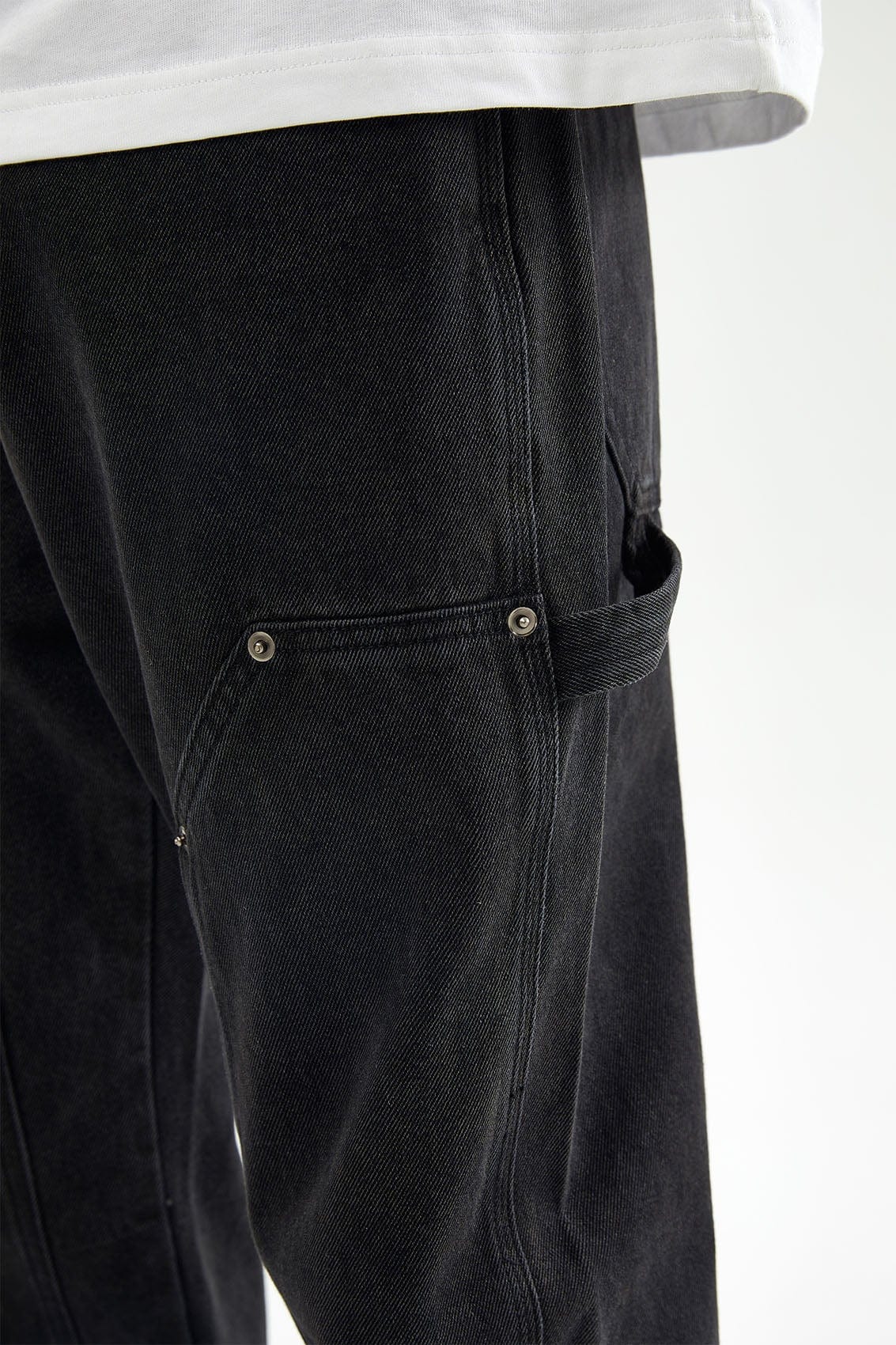 BONELESS Reinforced Patchwork Straight Jeans, premium urban and streetwear designers apparel on PROJECTISR.com, BONELESS