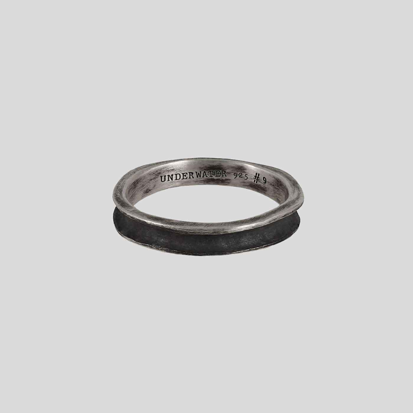 UNDERWATER Silver Cross Engraved Ring, premium urban and streetwear designers apparel on PROJECTISR.com, UNDERWATER