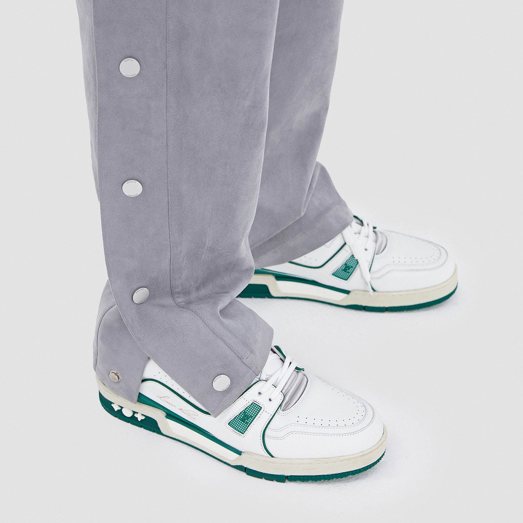 BONELESS Suede Textured Buttoned Pants - PROJECTISR US