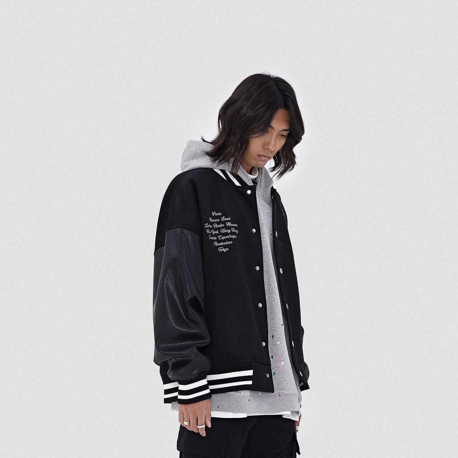 BONELESS Cities Varsity Jacket - PROJECTISR US
