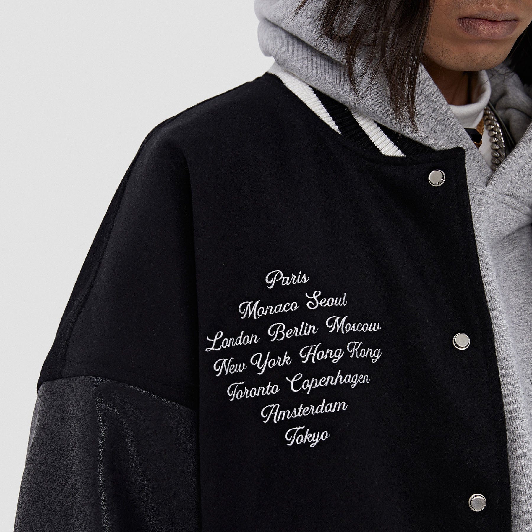 BONELESS Cities Varsity Jacket - PROJECTISR US