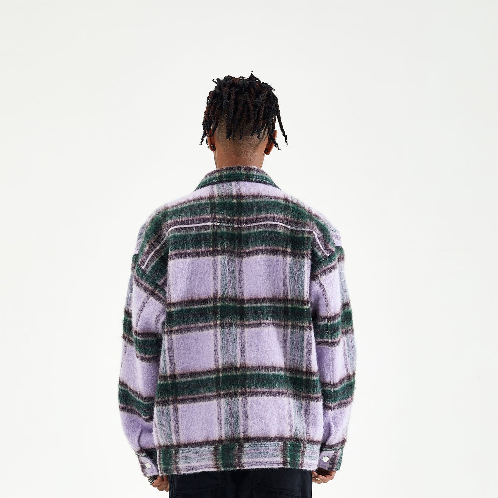 BONELESS Mohair Plaid Jacket, premium urban and streetwear designers apparel on PROJECTISR.com, BONELESS