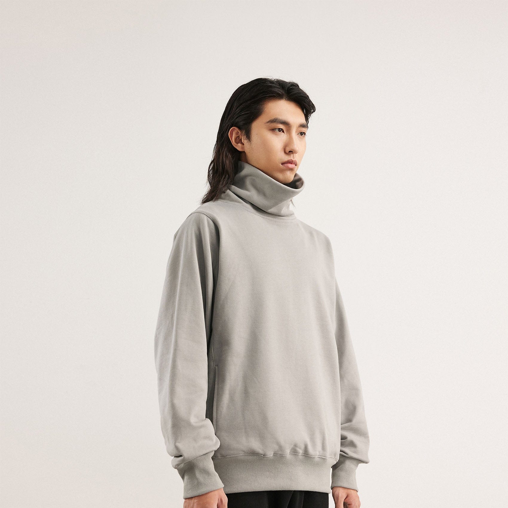BONELESS High Collar Classic Sweatshirt, premium urban and streetwear designers apparel on PROJECTISR.com, BONELESS