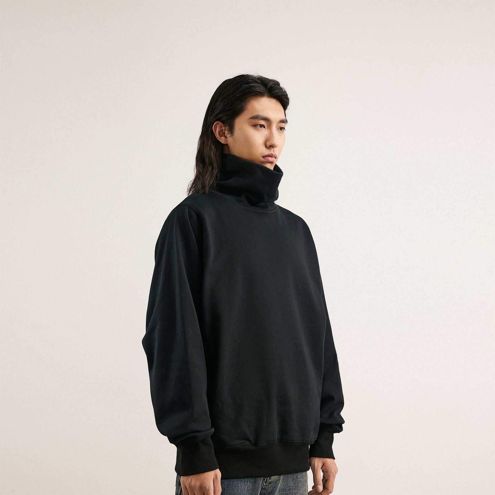 BONELESS High Collar Classic Sweatshirt, premium urban and streetwear designers apparel on PROJECTISR.com, BONELESS