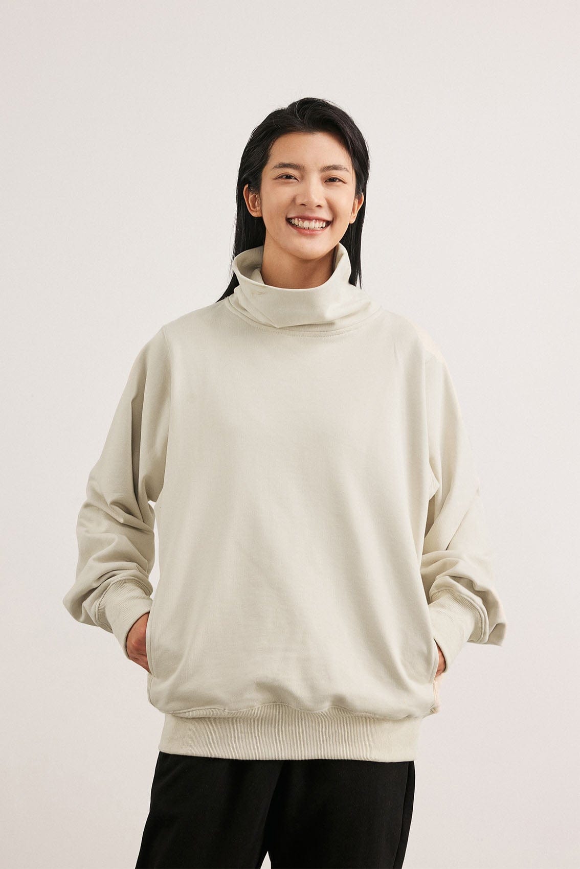 BONELESS High Collar Classic Sweatshirt, premium urban and streetwear designers apparel on PROJECTISR.com, BONELESS
