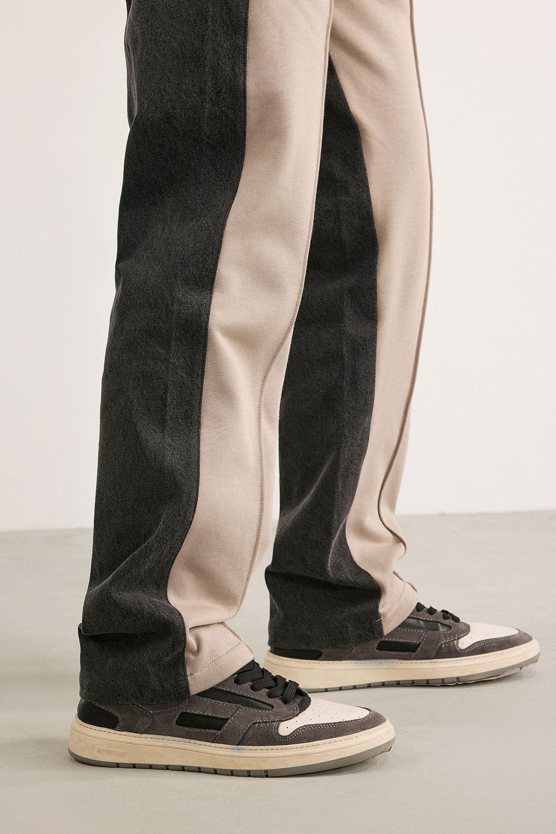 BONELESS Contrast Color Spliced Sweatpants, premium urban and streetwear designers apparel on PROJECTISR.com, BONELESS
