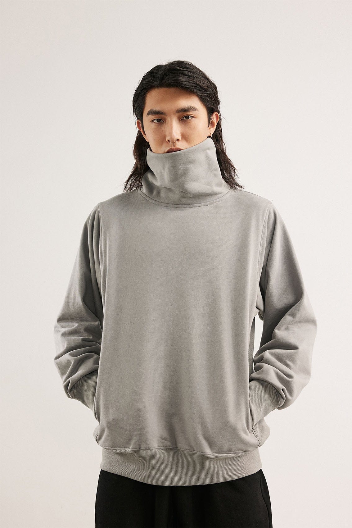 BONELESS High Collar Classic Sweatshirt, premium urban and streetwear designers apparel on PROJECTISR.com, BONELESS