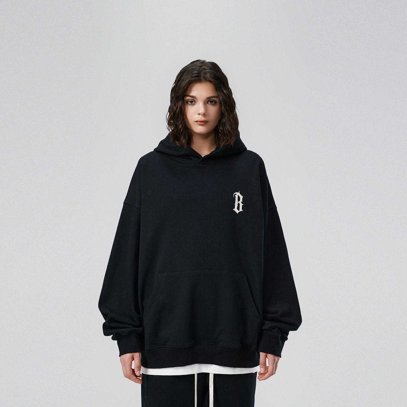 BONELESS Gothic Slogan Hoodie, premium urban and streetwear designers apparel on PROJECTISR.com, BONELESS