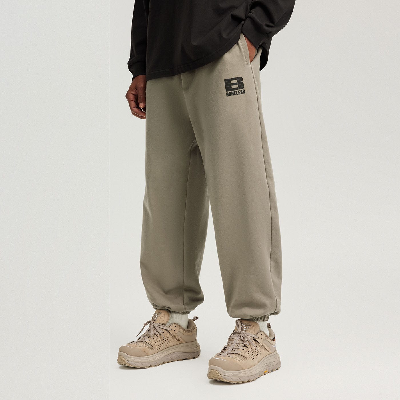 BONELESS Plaid B LOGO Jogger, premium urban and streetwear designers apparel on PROJECTISR.com, BONELESS