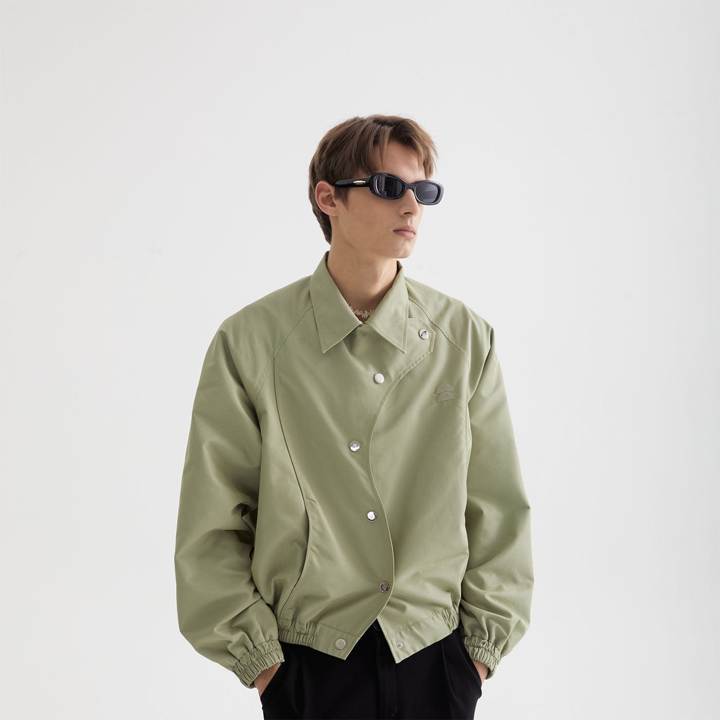 LEONSENSE Asymmetrical S-Shape Jacket, premium urban and streetwear designers apparel on PROJECTISR.com, LEONSENSE