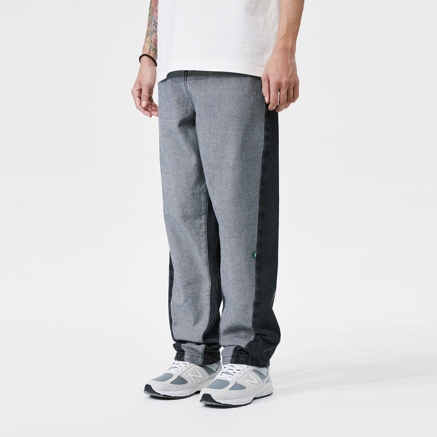 CONKLAB Classic Spliced Straight Jeans, premium urban and streetwear designers apparel on PROJECTISR.com, Conklab