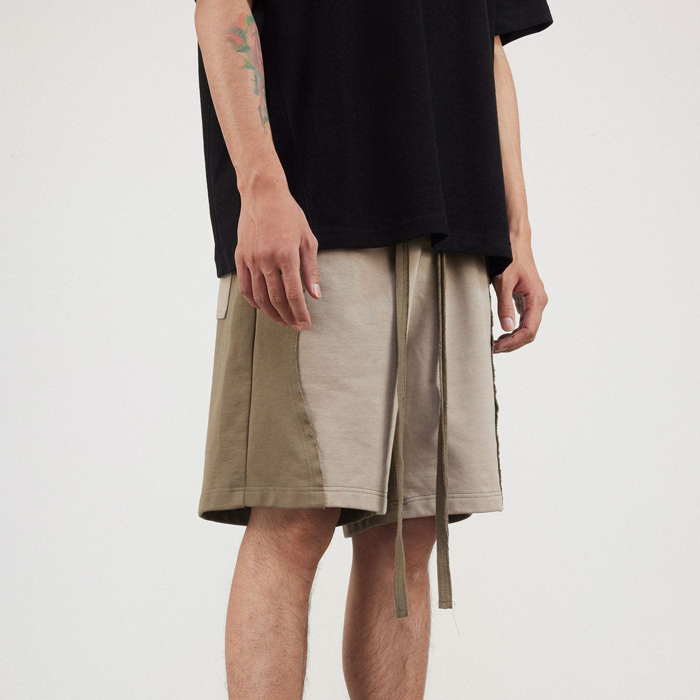 BONELESS Spliced Camber Shorts, premium urban and streetwear designers apparel on PROJECTISR.com, BONELESS