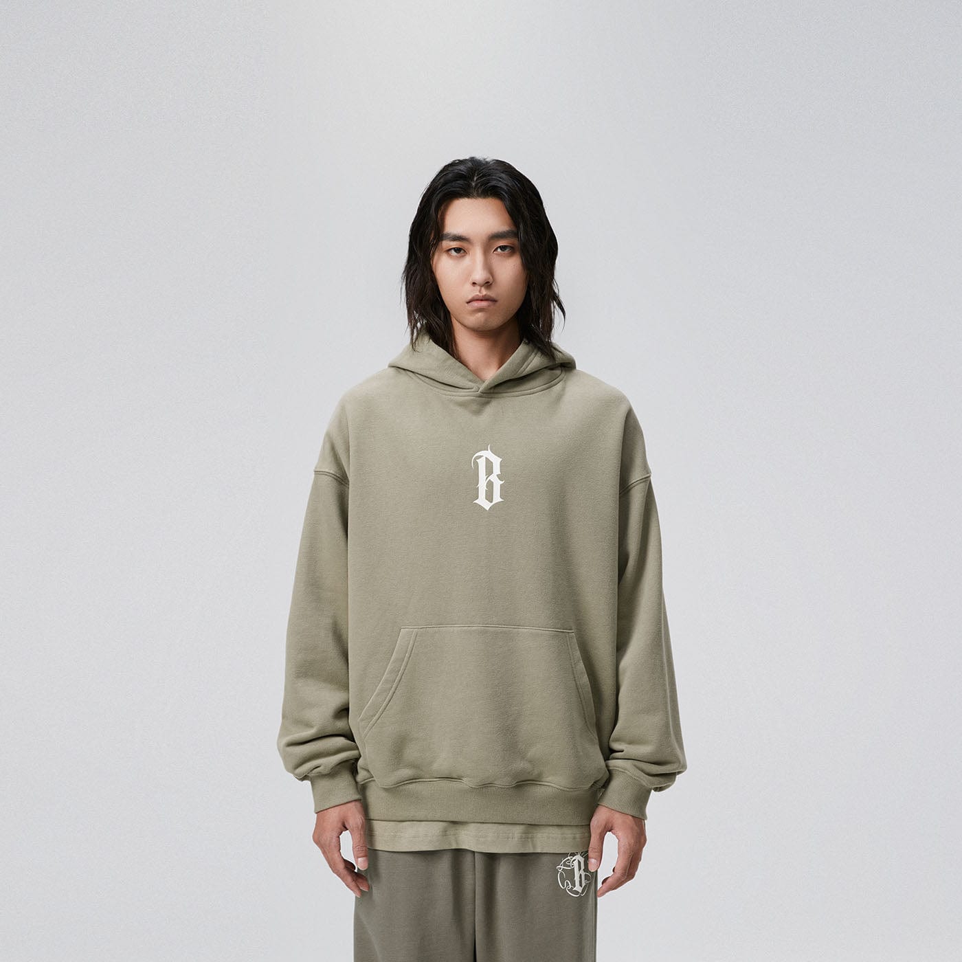 BONELESS Gothic LOGO Hoodie, premium urban and streetwear designers apparel on PROJECTISR.com, BONELESS