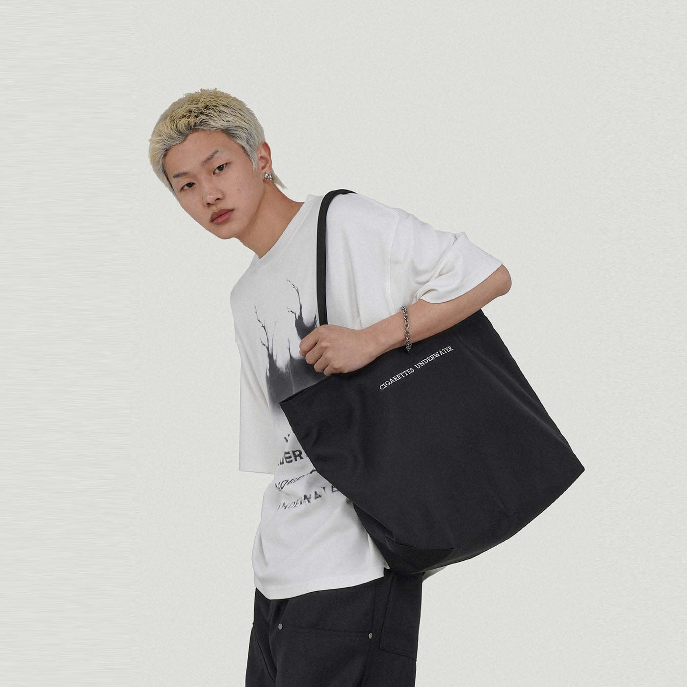 UNDERWATER Cigarette Underwater Tote Bag, premium urban and streetwear designers apparel on PROJECTISR.com, UNDERWATER