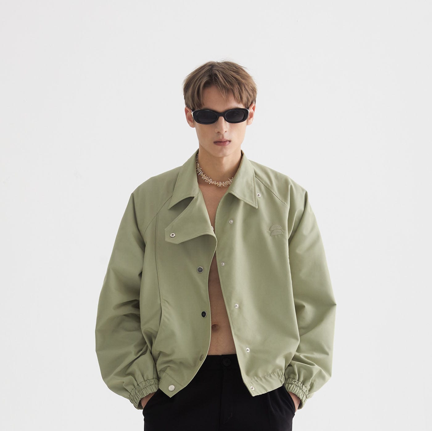 LEONSENSE Asymmetrical S-Shape Jacket, premium urban and streetwear designers apparel on PROJECTISR.com, LEONSENSE