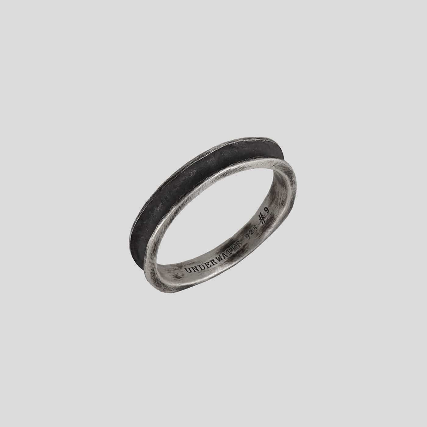 UNDERWATER Silver Cross Engraved Ring, premium urban and streetwear designers apparel on PROJECTISR.com, UNDERWATER