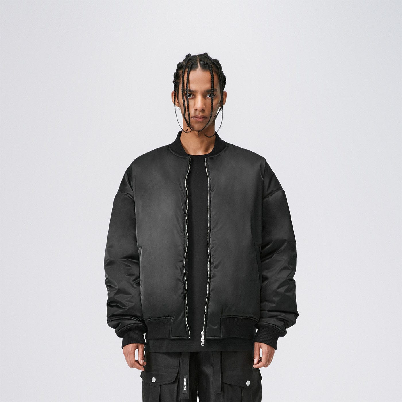 BONELESS Cotton Padded Bomber Jacket, premium urban and streetwear designers apparel on PROJECTISR.com, BONELESS