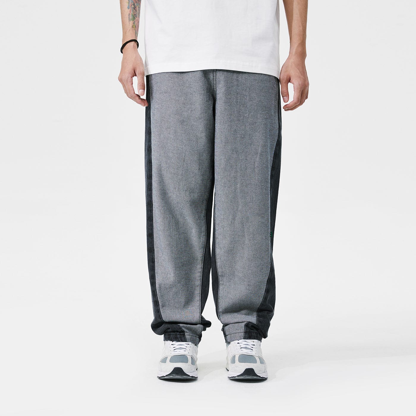CONKLAB Classic Spliced Straight Jeans, premium urban and streetwear designers apparel on PROJECTISR.com, Conklab