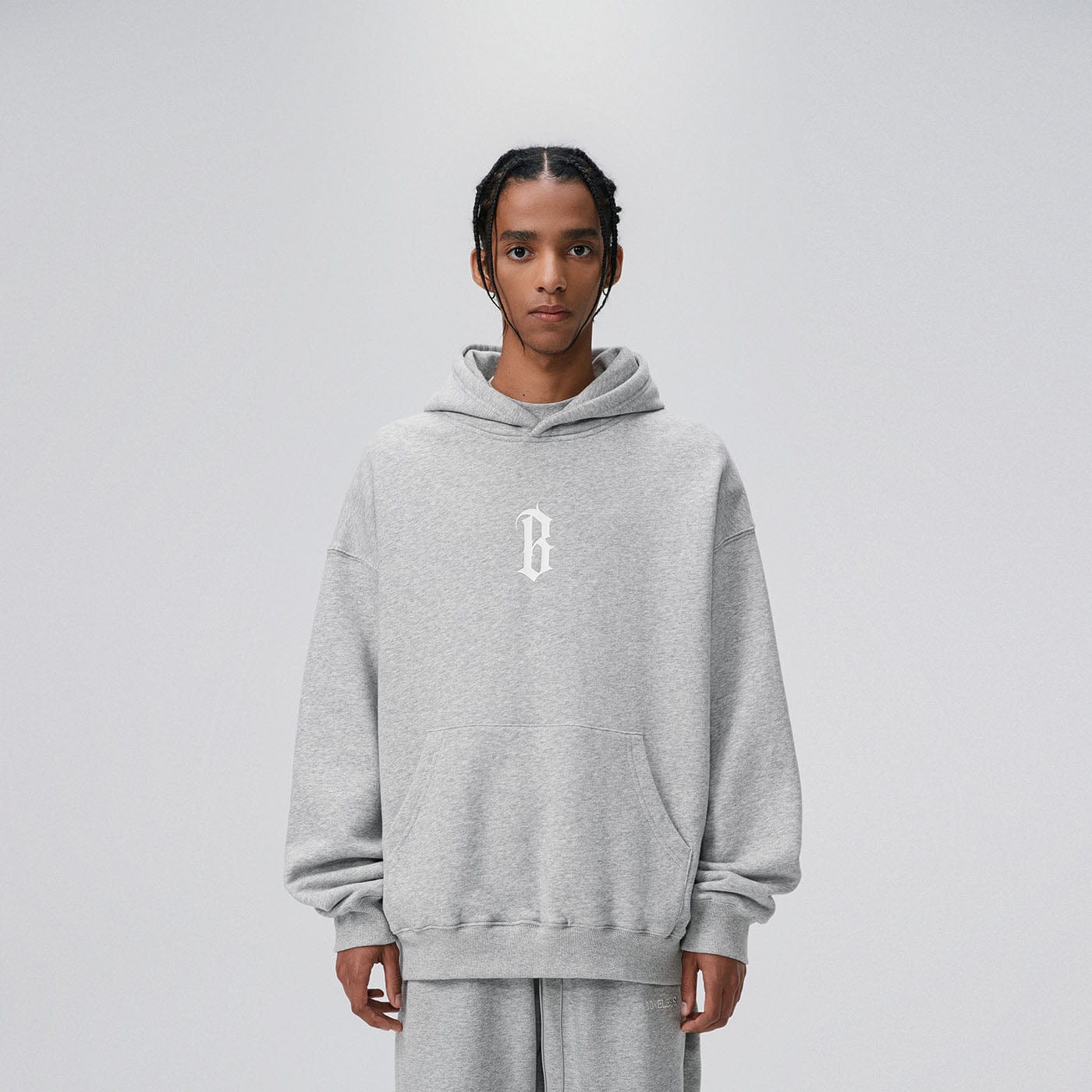 BONELESS Gothic LOGO Hoodie, premium urban and streetwear designers apparel on PROJECTISR.com, BONELESS