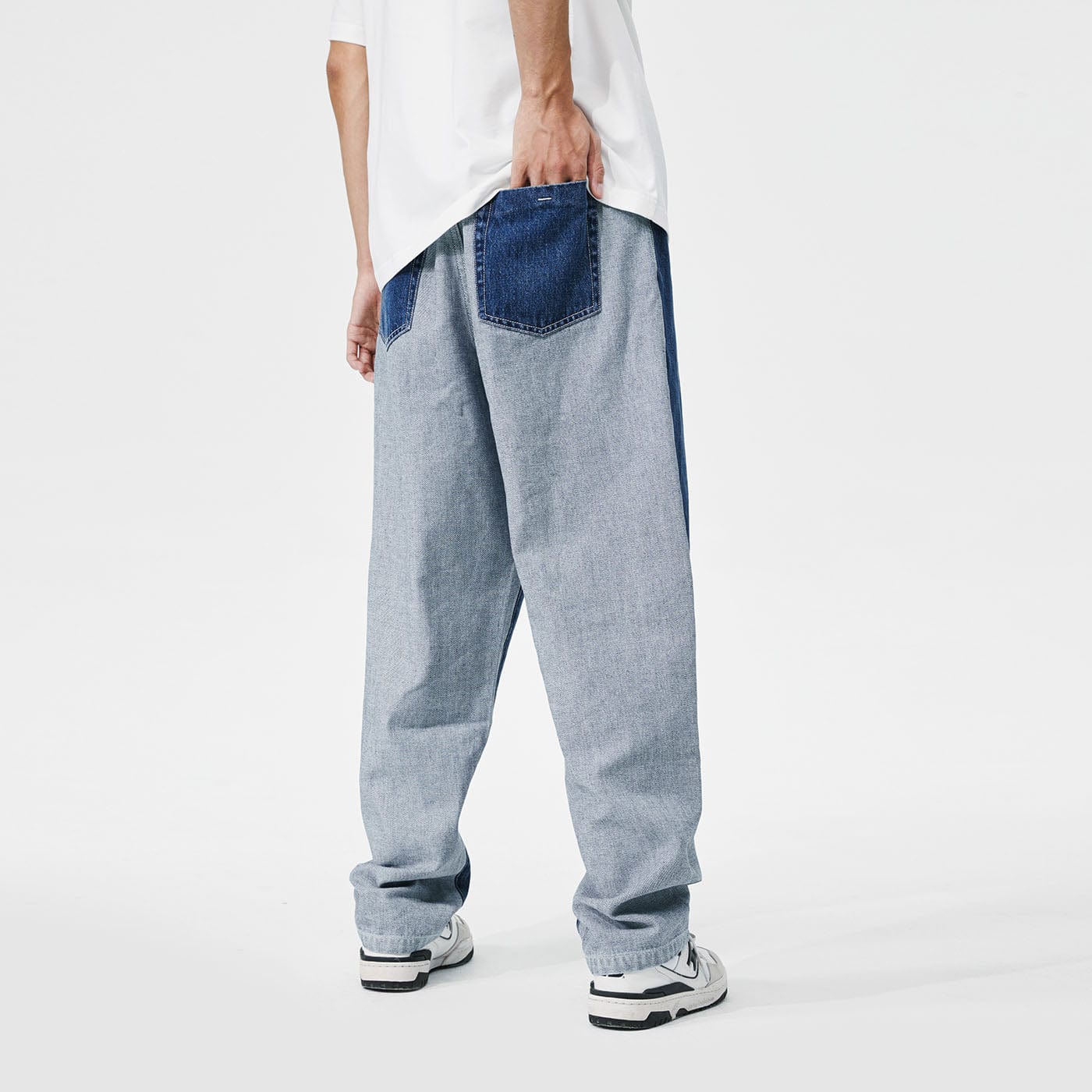 CONKLAB Classic Spliced Straight Jeans, premium urban and streetwear designers apparel on PROJECTISR.com, Conklab