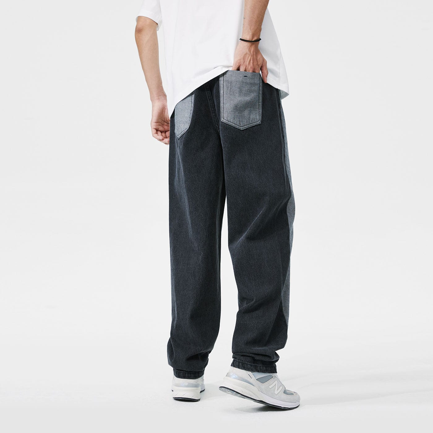CONKLAB Classic Spliced Straight Jeans, premium urban and streetwear designers apparel on PROJECTISR.com, Conklab
