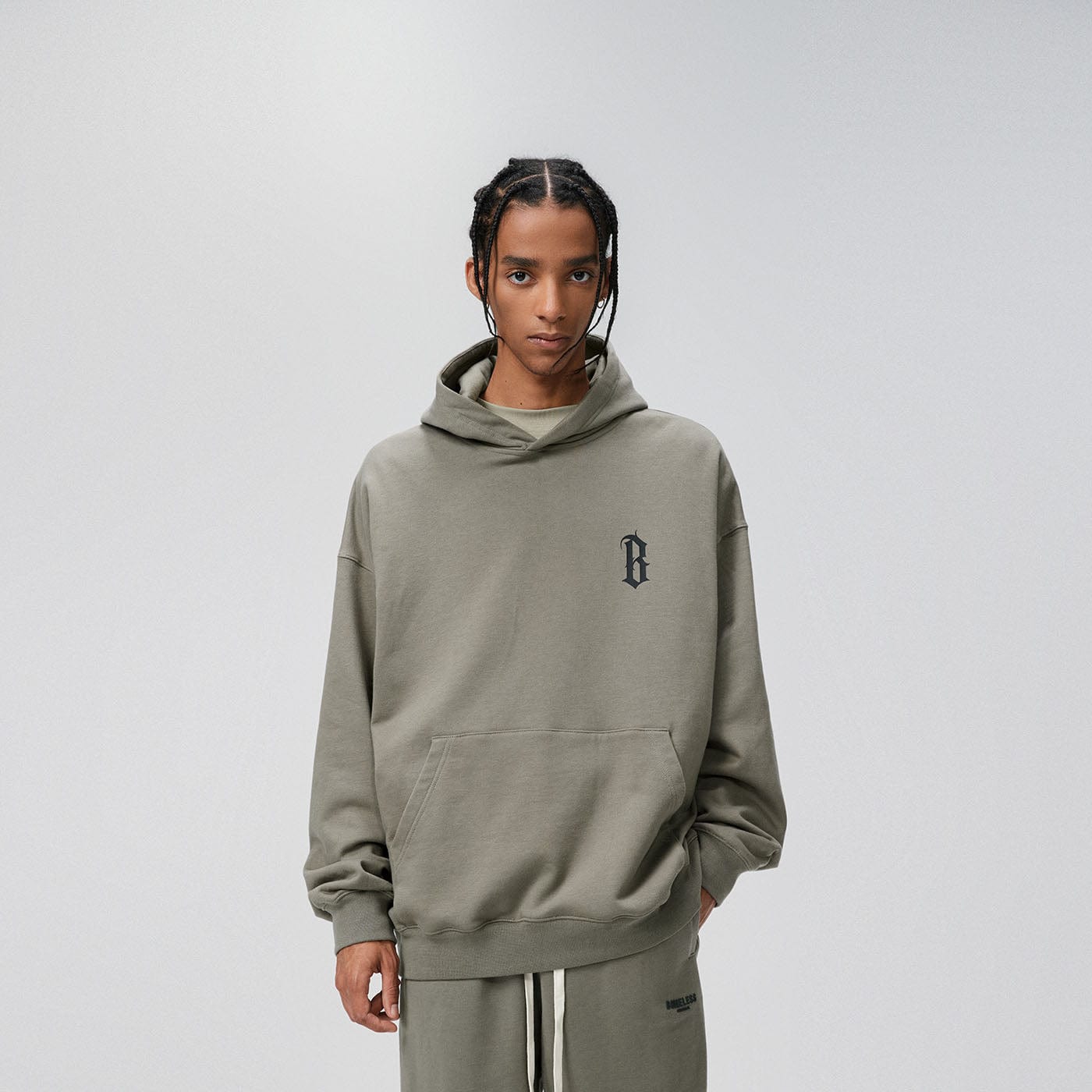 BONELESS Gothic Slogan Hoodie, premium urban and streetwear designers apparel on PROJECTISR.com, BONELESS