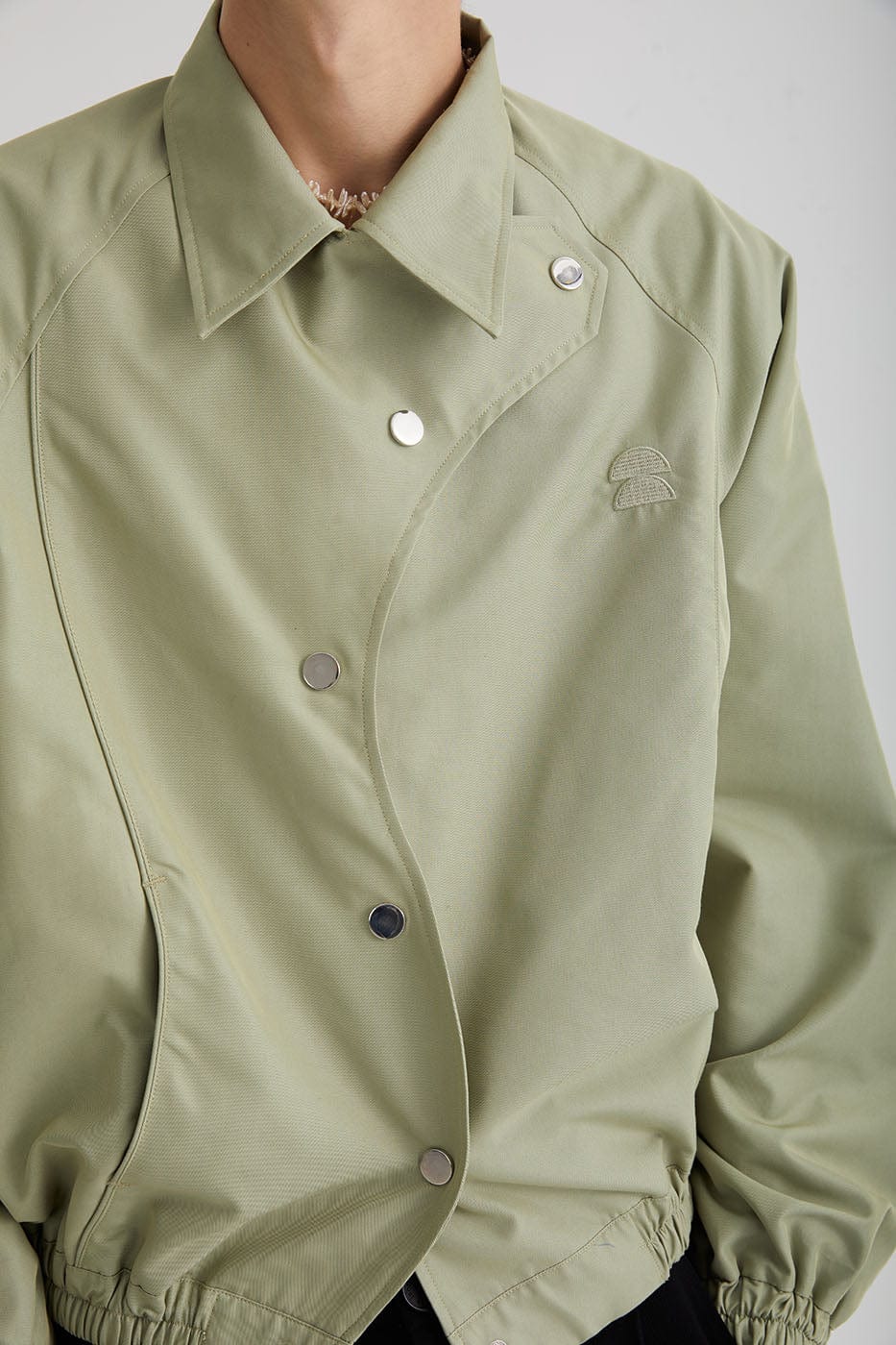 LEONSENSE Asymmetrical S-Shape Jacket, premium urban and streetwear designers apparel on PROJECTISR.com, LEONSENSE
