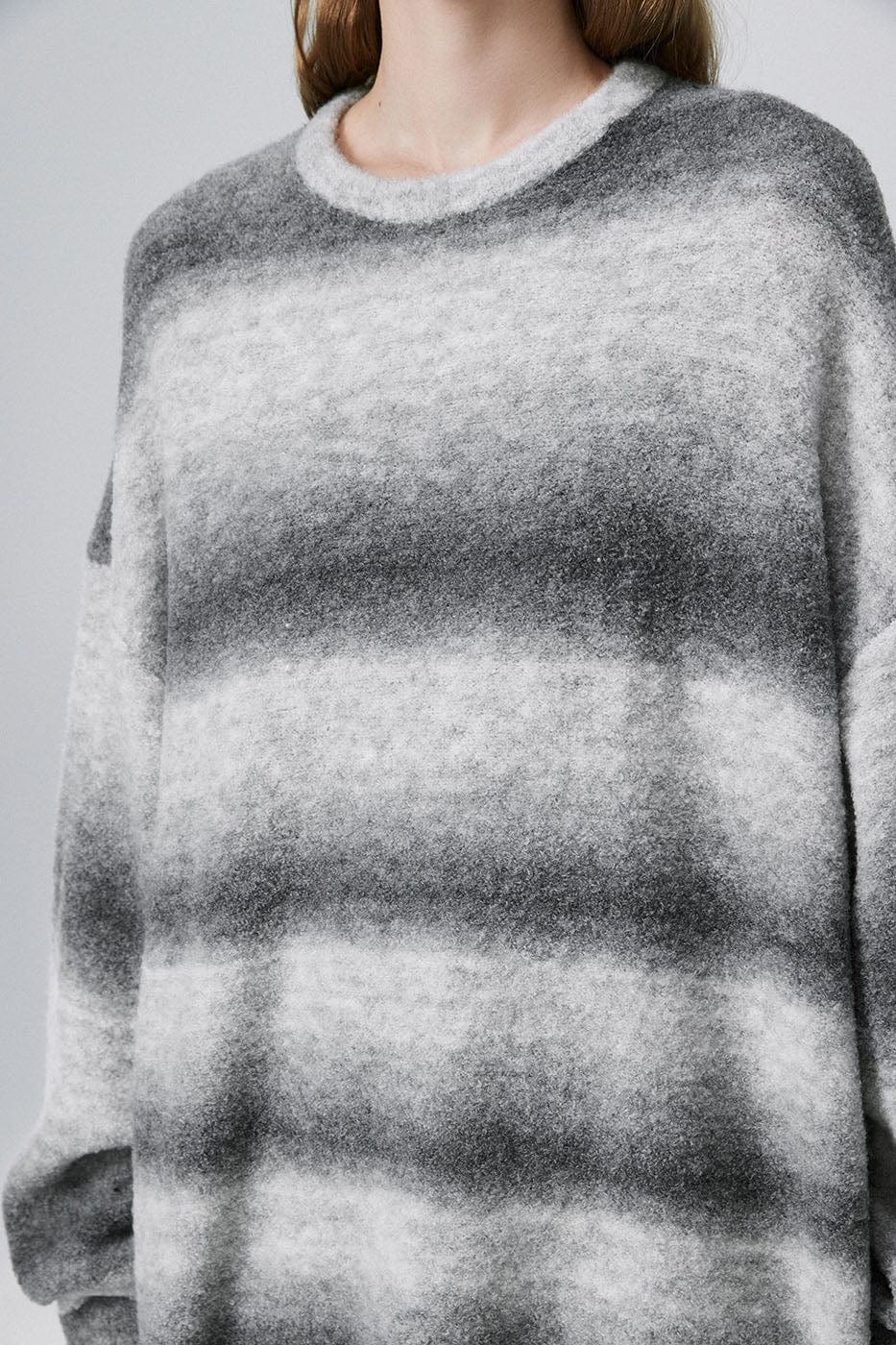 BONELESS Gradient Striped Sweater, premium urban and streetwear designers apparel on PROJECTISR.com, BONELESS