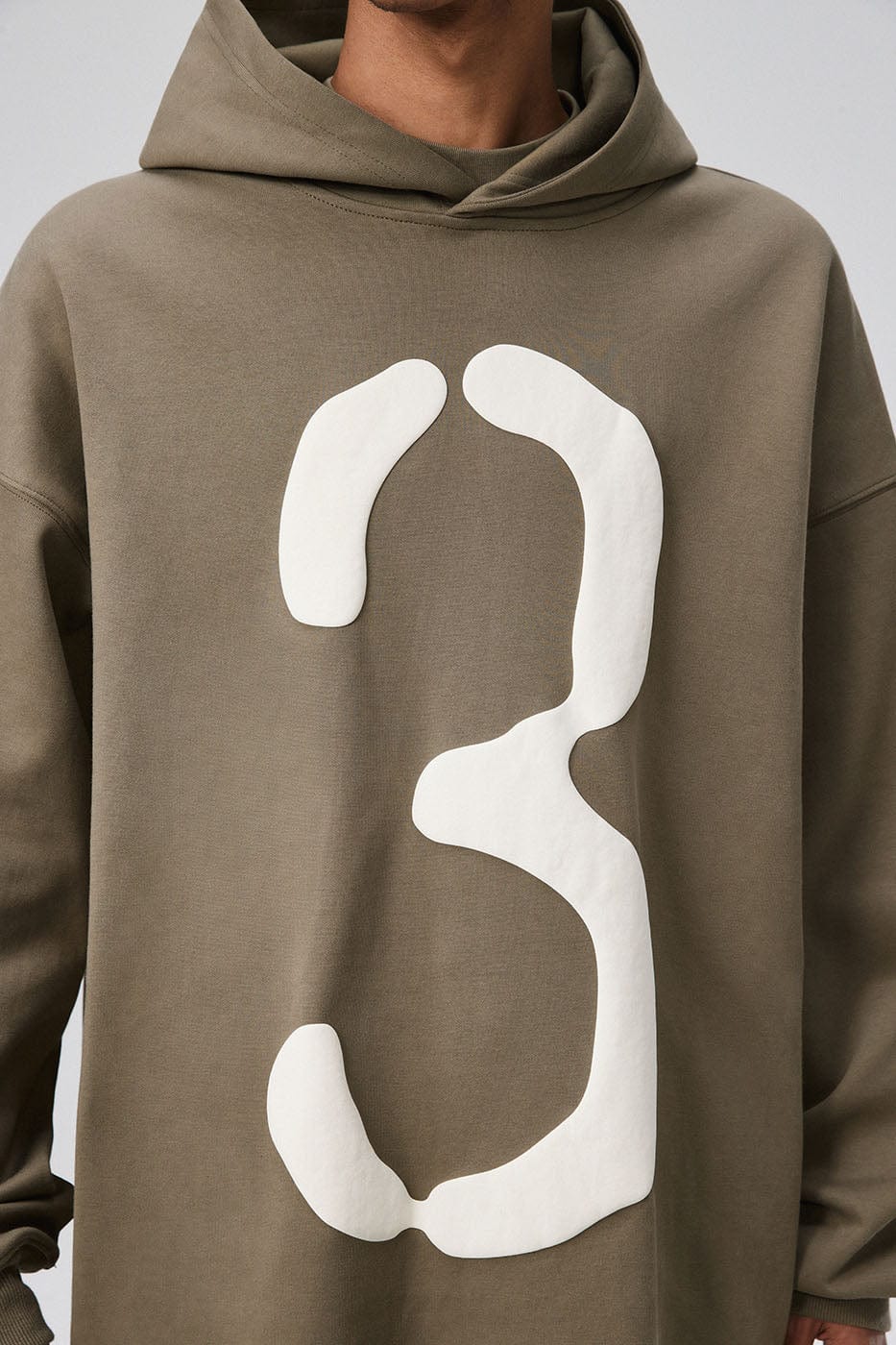 BONELESS Number 3 Puff-Print Hoodie, premium urban and streetwear designers apparel on PROJECTISR.com, BONELESS