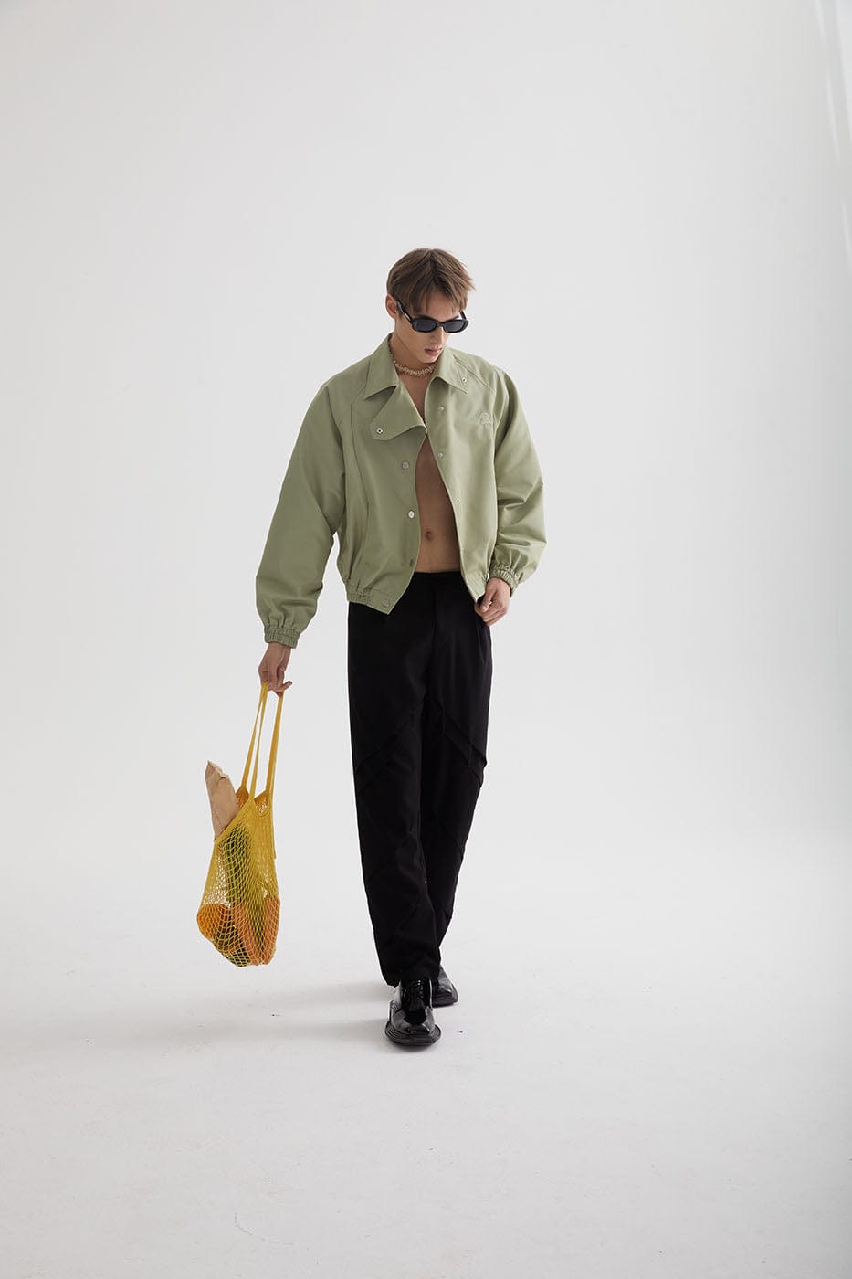 LEONSENSE Asymmetrical S-Shape Jacket, premium urban and streetwear designers apparel on PROJECTISR.com, LEONSENSE