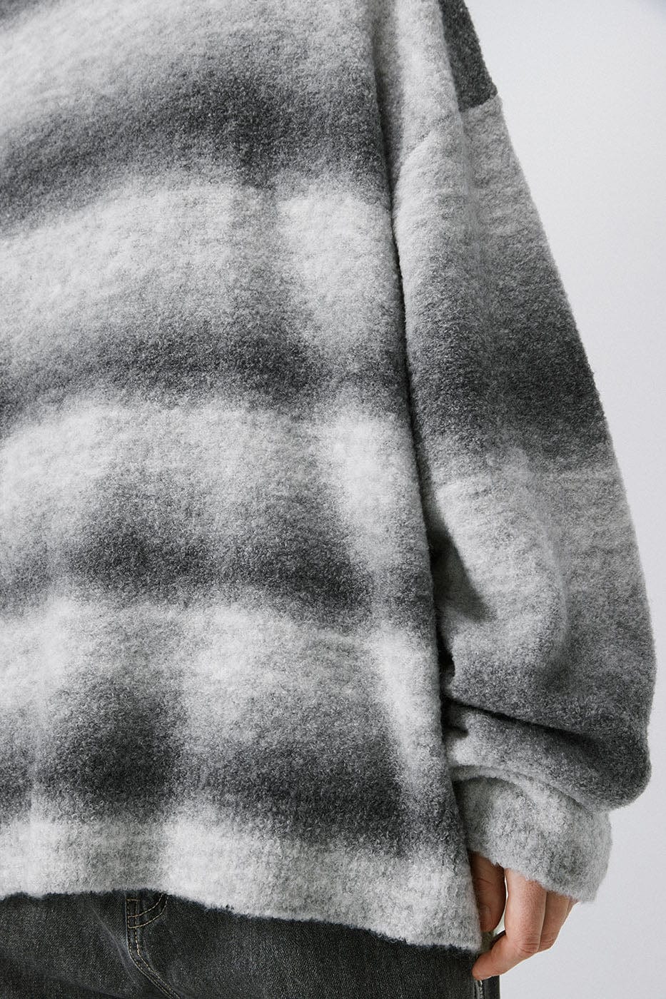 BONELESS Gradient Striped Sweater, premium urban and streetwear designers apparel on PROJECTISR.com, BONELESS
