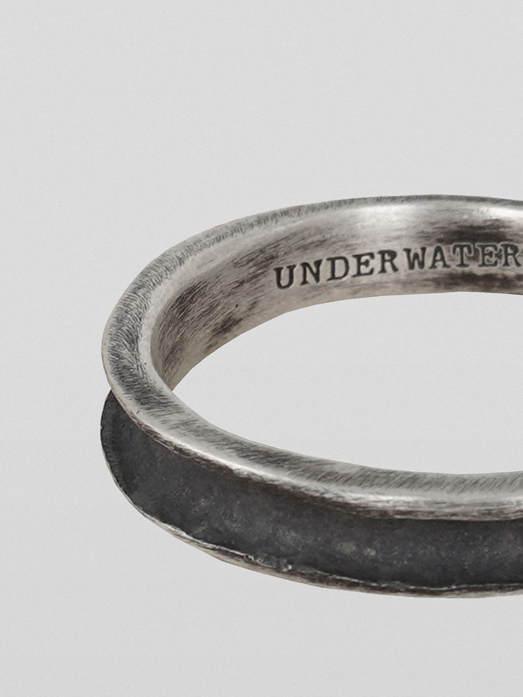 UNDERWATER Silver Cross Engraved Ring, premium urban and streetwear designers apparel on PROJECTISR.com, UNDERWATER