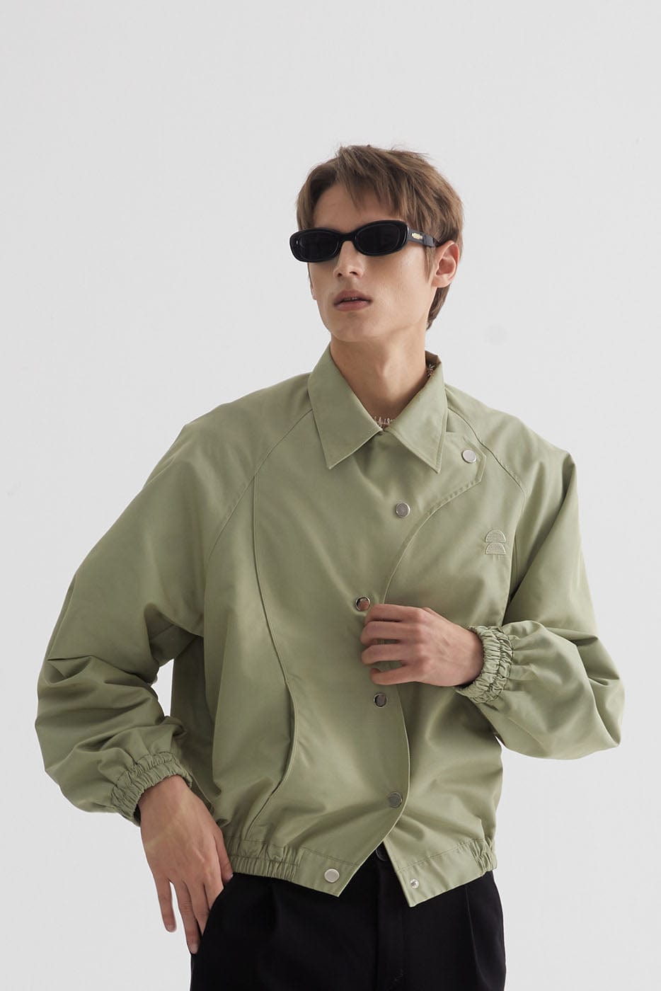 LEONSENSE Asymmetrical S-Shape Jacket, premium urban and streetwear designers apparel on PROJECTISR.com, LEONSENSE