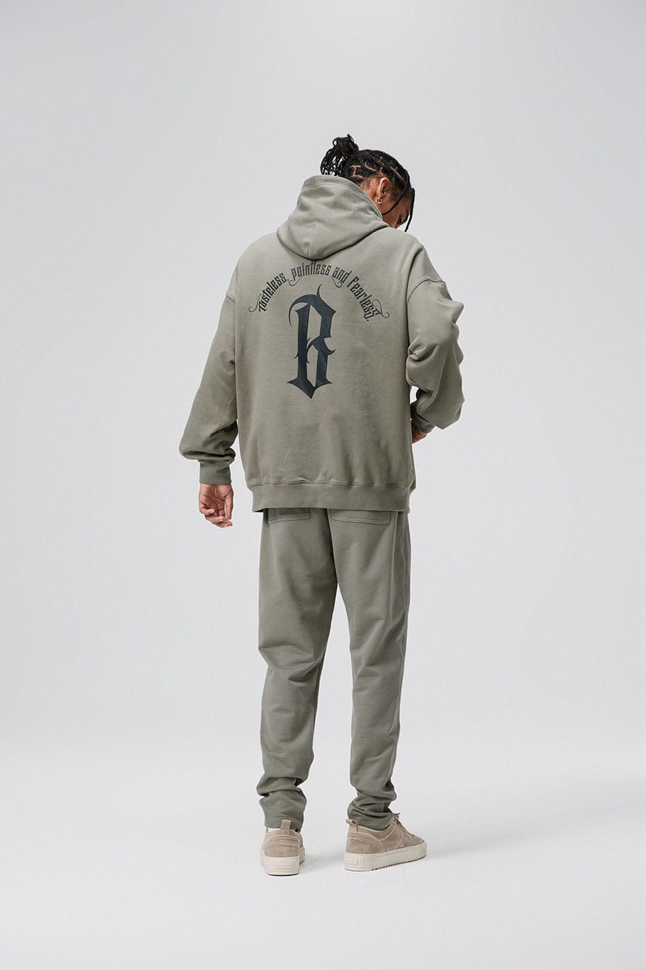 BONELESS Gothic Slogan Hoodie, premium urban and streetwear designers apparel on PROJECTISR.com, BONELESS