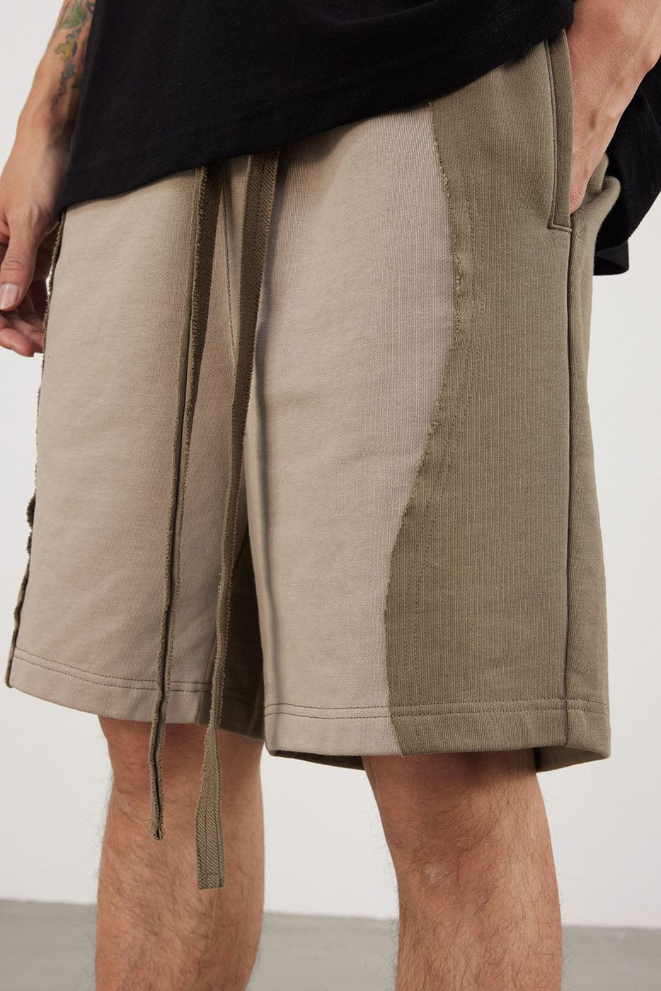 BONELESS Spliced Camber Shorts, premium urban and streetwear designers apparel on PROJECTISR.com, BONELESS