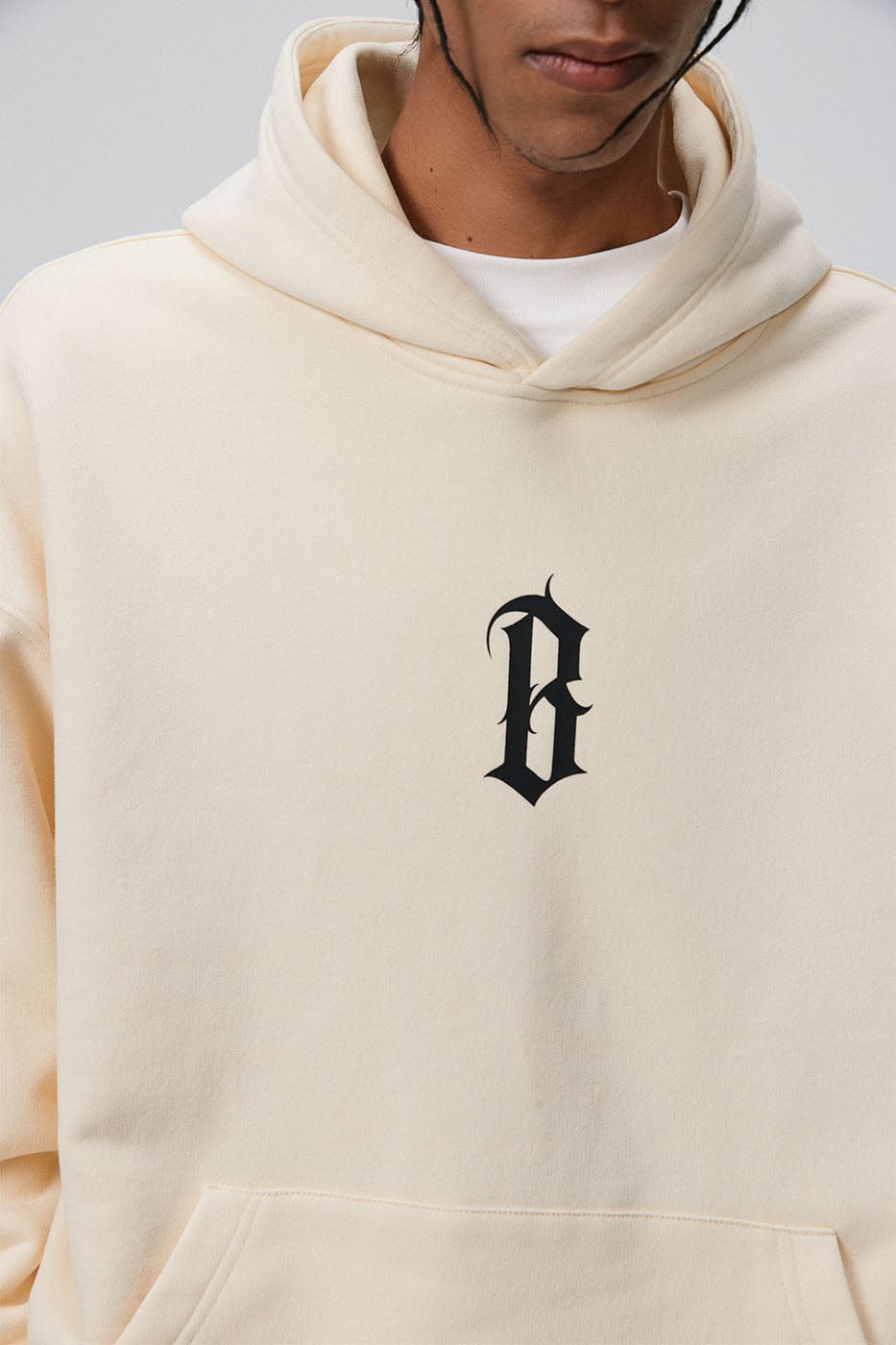 BONELESS Gothic LOGO Hoodie, premium urban and streetwear designers apparel on PROJECTISR.com, BONELESS