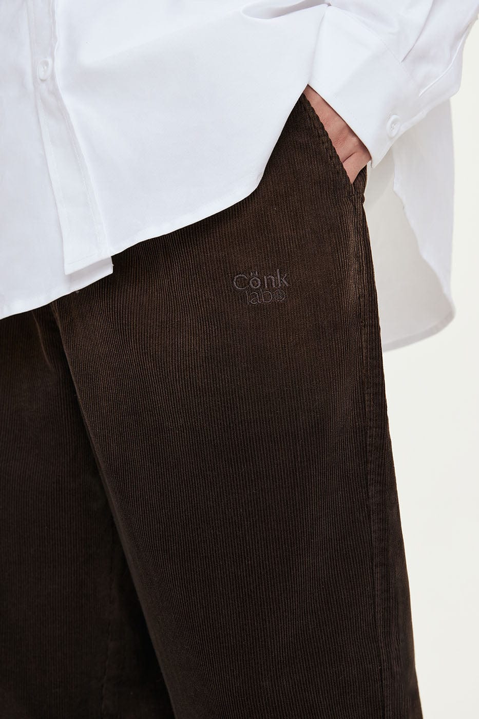 CONKLAB Creased Gradient Straight Pants, premium urban and streetwear designers apparel on PROJECTISR.com, Conklab