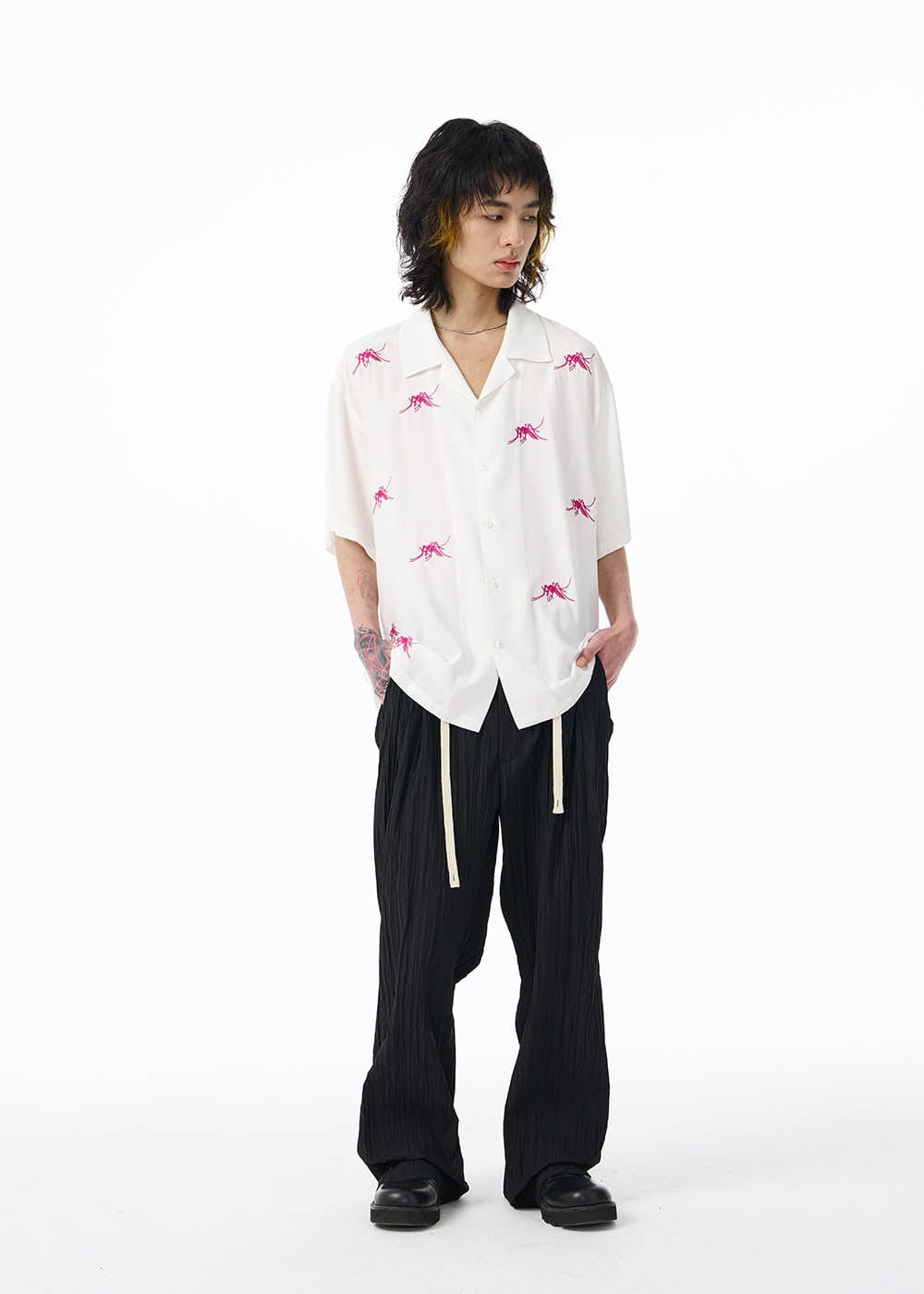 EPIC POETRY Mosquito Cuban Half Shirt, premium urban and streetwear designers apparel on PROJECTISR.com, EPIC POETRY