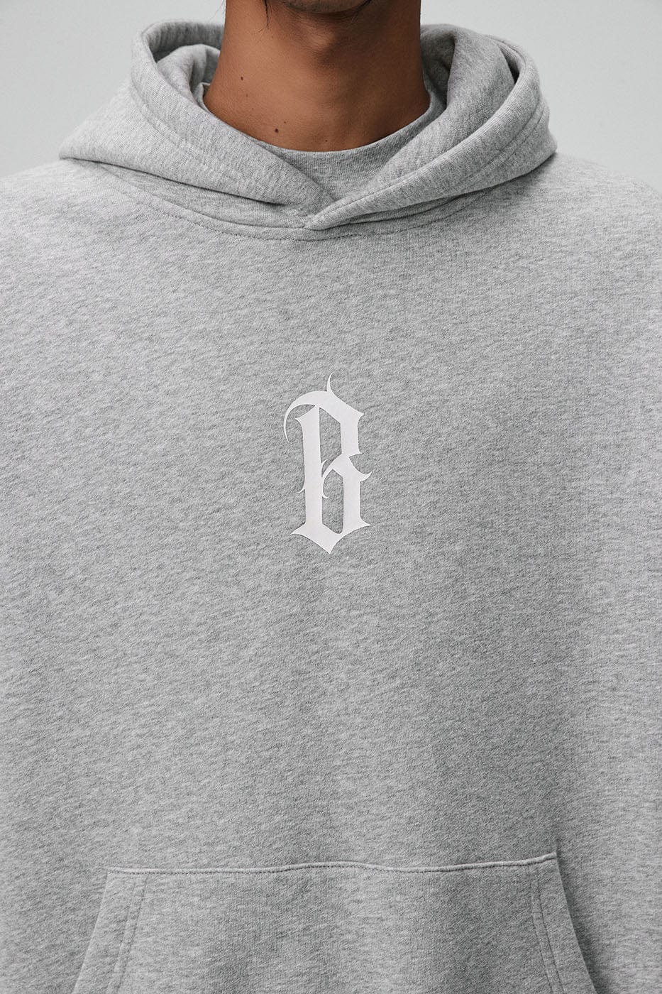 BONELESS Gothic LOGO Hoodie, premium urban and streetwear designers apparel on PROJECTISR.com, BONELESS