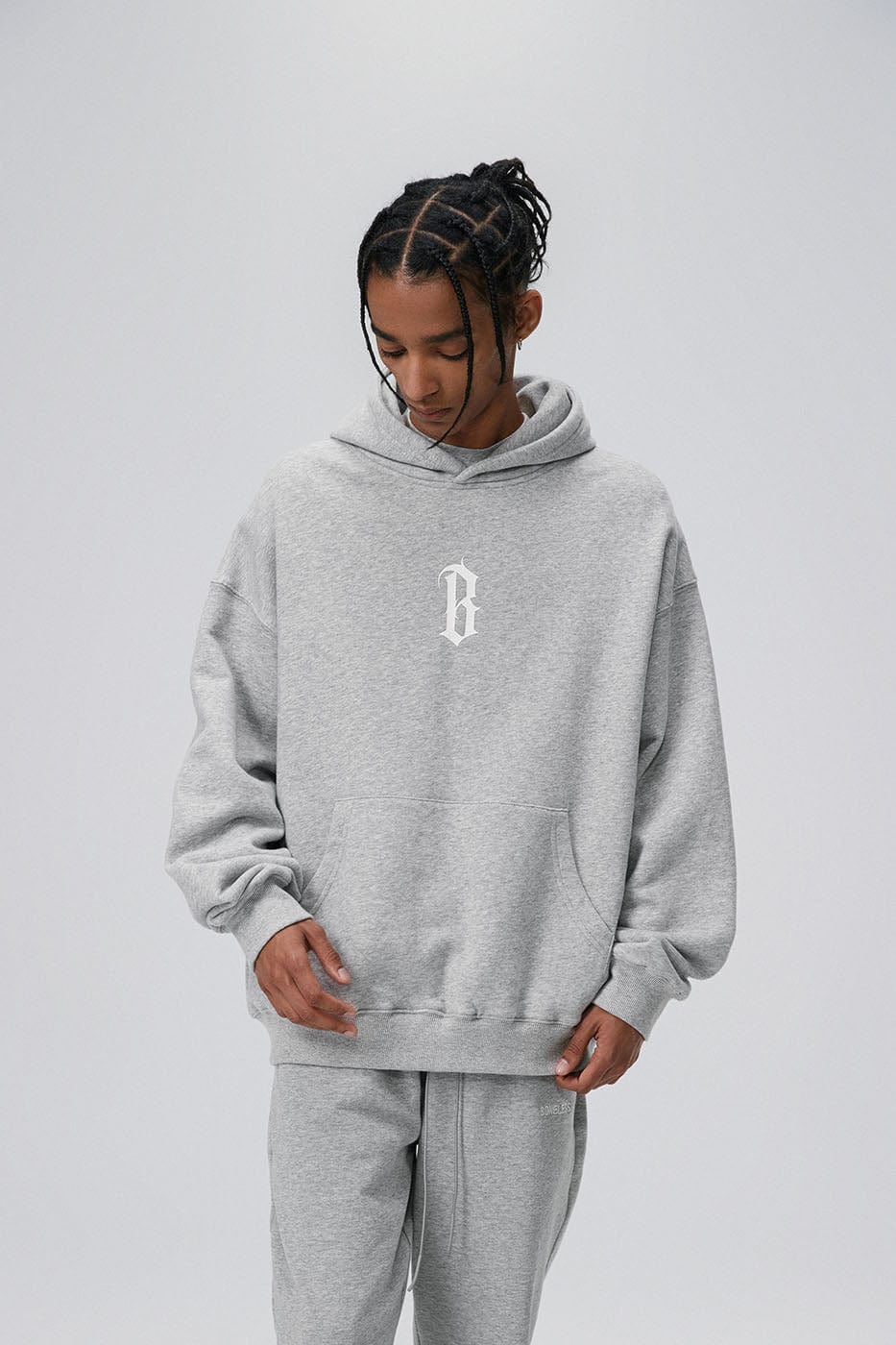 BONELESS Gothic LOGO Hoodie, premium urban and streetwear designers apparel on PROJECTISR.com, BONELESS